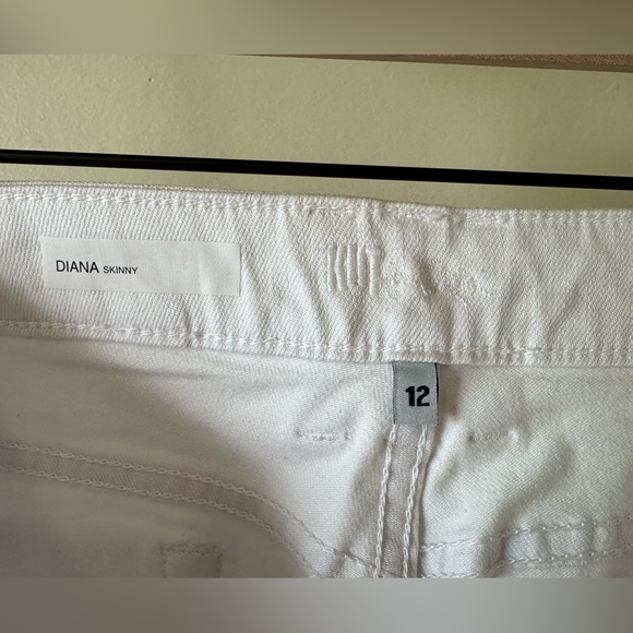 Kut From The Kloth Diana White Skinny Jeans Size 12 NWT - Picture 13 of 13